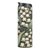 Geboorte Bloem Maand May Lilly van de Vallei Naam Thermosbeker (Geroteerd rechts)