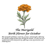 Geboorte Bloem Maand Oktober Marigold Gepersonalis Thermosbeker