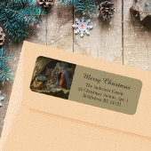 Geboorte Botticelli Vrolijk Kerstfeest Retouradres Etiket