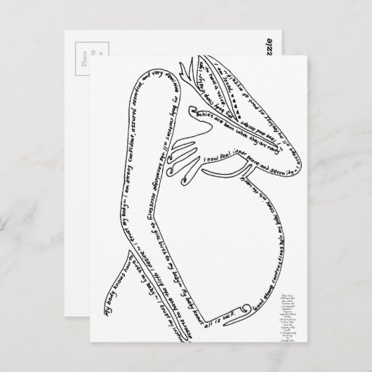 geboorte briefkaart (Voorkant / Achterkant)