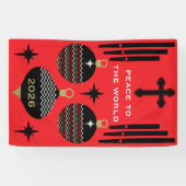 Geboorte Christelijke kerstvakantie decor. Spandoek (Horizontaal)