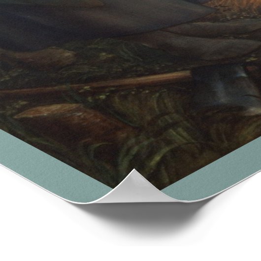 Geboorte De Ster van Bethlehem Baby Jesus & Angel Poster (Hoek)