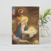 Geboorte, de Uitnodiging van het Kerstmisfeest (Staand voorkant)