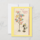 geboorte-Dog-uitnodiging Kaart (Voorkant)