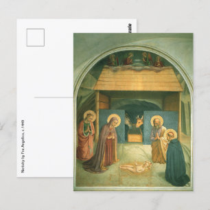Geboorte door Fra Angelico Briefkaart