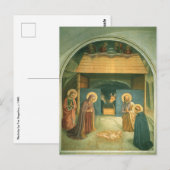Geboorte door Fra Angelico Briefkaart (Voorkant / Achterkant)