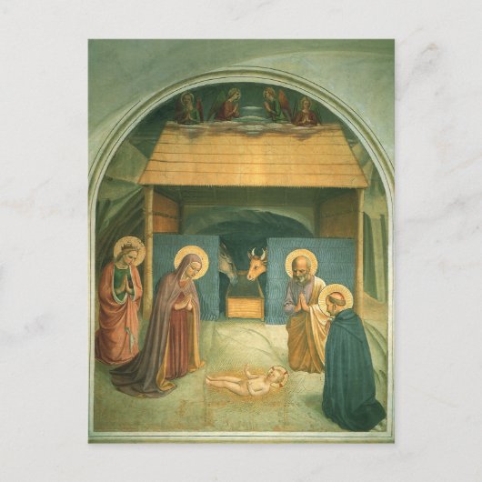 Geboorte door Fra Angelico Briefkaart (Voorkant)