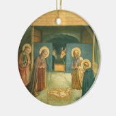 Geboorte door Fra Angelico Keramisch Ornament (Links)