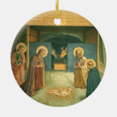 Geboorte door Fra Angelico Keramisch Ornament (Achterkant)