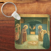 Geboorte door Fra Angelico Sleutelhanger (Voorkant)