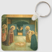 Geboorte door Fra Angelico Sleutelhanger (Achterkant)