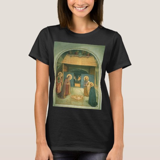 Geboorte door Fra Angelico T-shirt (Voorkant)