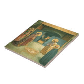 Geboorte door Fra Angelico Tegeltje (Zijkant)