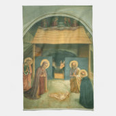 Geboorte door Fra Angelico Theedoek (Verticaal)