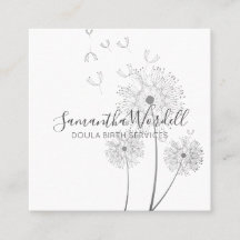 Geboorte doula of vroedvrouw bloemenillustratie