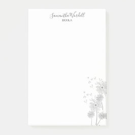 Geboorte doula of vroedvrouw post-it® notes