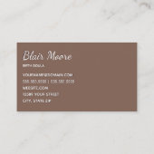 Geboorte Doula Verloskundige Custom QR Visitekaartje (Achterkant)