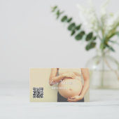 Geboorte Doula Verloskundige Custom QR Visitekaartje (Staand voorkant)