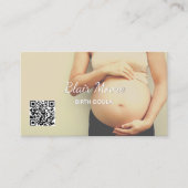 Geboorte Doula Verloskundige Custom QR Visitekaartje (Voorkant)
