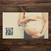 Geboorte Doula Verloskundige Custom QR Visitekaartje