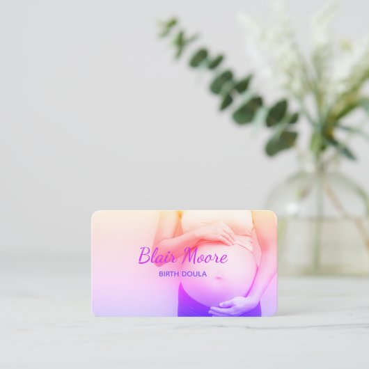 Geboorte Doula Visitekaartje (Staand voorkant)