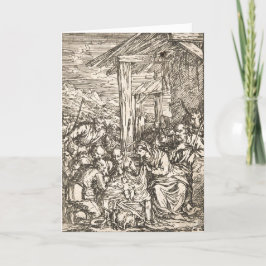 Geboorte Duits door Jonas Umbach (c 1624-1693) Feestdagen Kaart