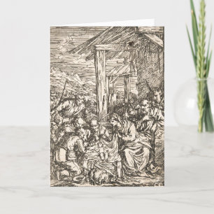 Geboorte Duits door Jonas Umbach (c 1624-1693) Feestdagen Kaart