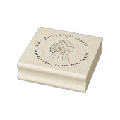 Geboorte Elegante kerst familie retour adres Rubberstempel (Stempel)