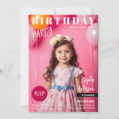 Geboorte Feest Magazijn Omslag Kaart (Voorkant)