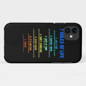 geboorte - gift 7 levensregels Case-Mate iPhone case (Achterkant (horizontaal))
