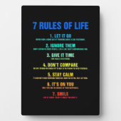 geboorte - gift 7 levensregels fotoplaat (voorkant)