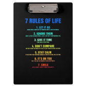 geboorte - gift 7 levensregels klembord (Voorkant)