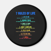 geboorte - gift 7 levensregels magneet (Voorkant)