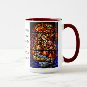 Geboorte Glas in lood Afbeelding kerstcadeau Mok
