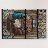 Geboorte Glas in lood Art Puzzel - (Horizontaal)