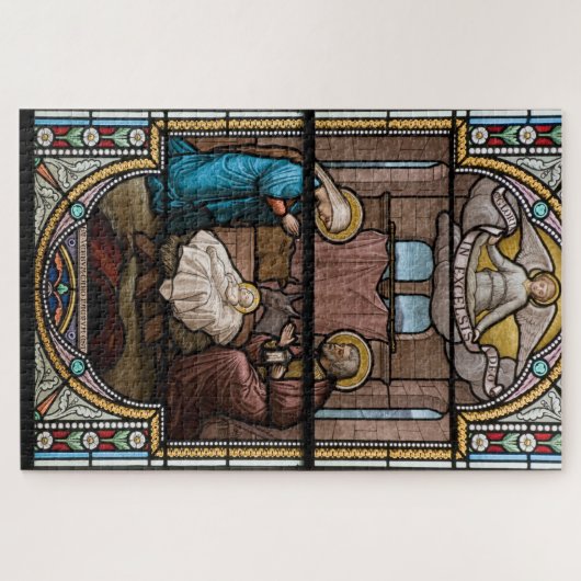 Geboorte Glas in lood Art Puzzel - Legpuzzel (Horizontaal)