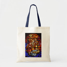 Geboorte Glas in lood Jesus True Story Tote Bag