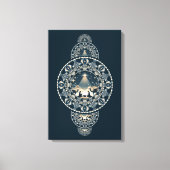 Geboorte Heilige Ster van Wonder Siermandala Canvas Afdruk (Voorkant)