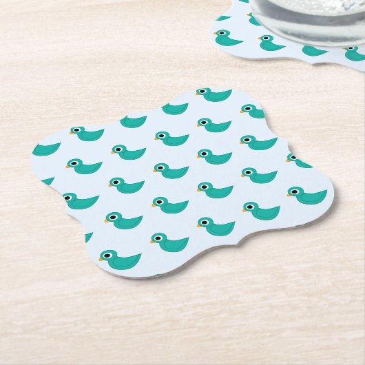 geboorte kartonnen onderzetters (Gekanteld)