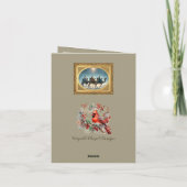 Geboorte Kerst Kaart Gevouwen Vakantie Kaart (Achterkant)