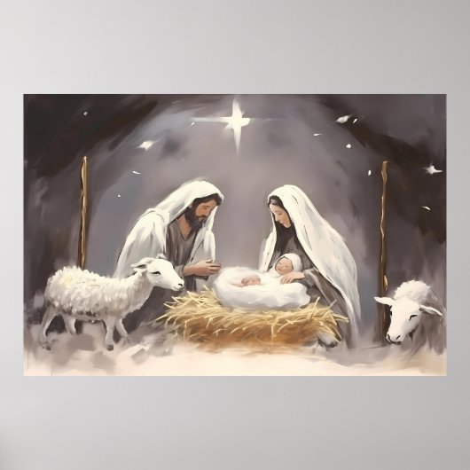 Geboorte Kerst Poster (Voorkant)