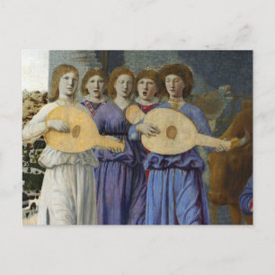 GEBOORTE, KERSTENGELEN door PIERO DELLA FRANCESCA Feestdagenkaart