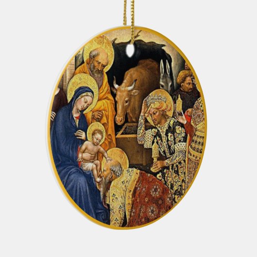 Geboorte Kunst Kerst Keramisch Ornament (Rechts)