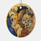 Geboorte Kunst Kerst Keramisch Ornament (Links)