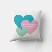 Geboorte kussen voor baby meisje (Achterkant)