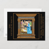 GEBOORTE Luca della Robbia Kerst briefkaart (Voorkant / Achterkant)