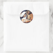 Geboorte / Lucas 2:11 Ronde Sticker (Tas)