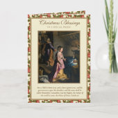 Geboorte Maagd Maria Jezus Kerstmis voor priester Feestdagen Kaart (Voorkant)