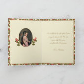 Geboorte Maagd Maria Jezus Kerstmis voor priester Feestdagen Kaart (Binnen)