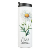 Geboorte Maand Bloem April Daisy Thermische Tumble Thermosbeker (Geroteerd rechts)